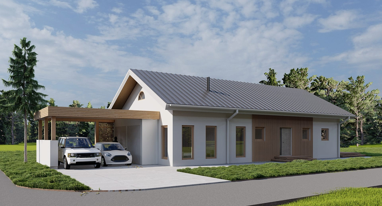 Дом и ландшафтный дизайн в поселке Ключевое